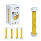 Trappify Hanging Fly Traps Outdoor: Fruit Fly Traps for Indoors | Fly Catcher, Gnat, Mosquito, & Flying Insect Catchers for Inside Home - Disposable Sticky Fly Trap for Indoor House Pest Control