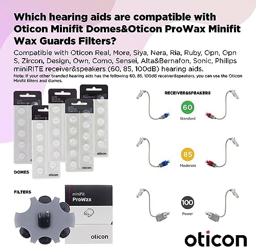 Genuine Oticon Hearing Aid Domes Minifit Open 10mm (0.39 inches - Large), Oticon Branded OEM Denmark Replacements, Authentic Accessories for Optimal Performance -2 Packs / 20 Domes Total