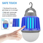 Wisely Bug Zapper Outdoor/Indoor Electric, USB-C Rechargeable Mosquito Killer Lantern Lamp, Portable Insect Electronic Zapper Indoor Trap, with LED Light berryblue