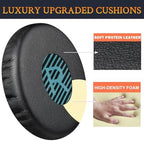 SOULWIT Ear Pads Cushions Replacement for Bose On-Ear 2 (OE2 & OE2i)/ SoundTrue On-Ear (OE)/ SoundLink On-Ear (OE) Headphones, Earpads with High-Hensity Noise Isolation Foam - OE2 PL Black