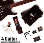 Guitar Accessories Kit by Guitar Lab – Premium Metal Tin with Guitar Strap, Capo, Tuner, Picks for Acoustic, Bass, Electric & Ukulele Guitars – Ideal Guitar Gifts for Men, Beginners, and Pros