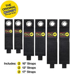 Heavy-Duty Wrap-It Storage Straps (Assorted 6 Pack) - Extension Cord Organizer, Cable Straps for RV Accessories, Workshop and Garage Organizers and Storage