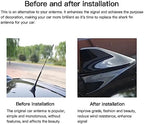 for 2015-2019 Hyundai Sonata-Elantra Ebony Shark Fin Roof Antenna Cover Silver Easy Installation and Direct Replacement (Black)