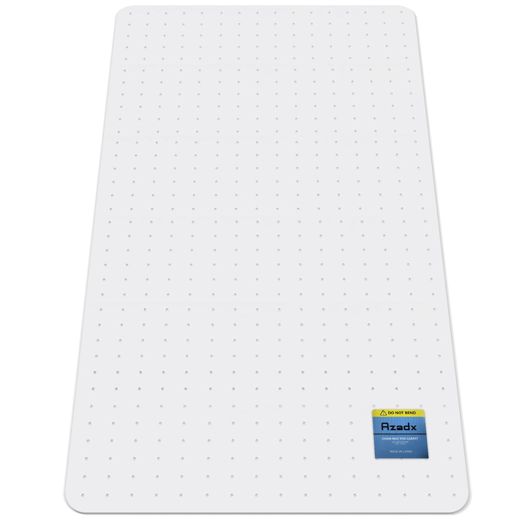 Azadx Heavy Duty Office Chair Mat for Carpet - 32" x 55" Hard Material Slip Resistant Protector for Home Office Easy Glide Desk Floor Mat