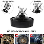 Ninja Blender Replacement Parts – Premium Grade 7 Fins Ninja Blender Blade for Ninja Blender Cups – Stainless Steel High Speed New Bearing – Leakproof Sealing Ring