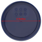 PYREX 7201-PC 4-Cup Dark Blue Round Replacement Lids - 3 pack - Original Genuine Pyrex - Made in the USA