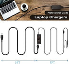 65W 45W 2 Tips Charger for Dell Laptop Charger,Replacement for All 65W 45W Dell inspiron 13 14 15 17 3000 5000 7000 Series laptops Round Connects Chargers（7.4mm and 4.5mm）