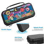 Magic Forest Switch Carrying Case For Nintendo Switch OLED/Switch Accessories, Carry Protective Bag, Travel Game Console Cases, Controller Hard Shell Holder, 20 Games Slots A1131