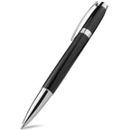 Metal Ballpoint Pen, Twist Open Retractable Rollerball Pen Medium Point (1.0mm) Black Ink Smooth Writing Business Gift Pens for Men, Women, Office, Channewer Executive Premium Signature Pens （Black）