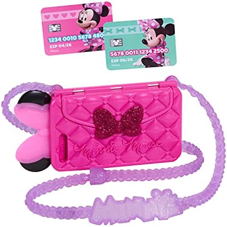 Disney Junior Minnie Mouse Chat with Me Pretend Play Cell Phone Set, Lights and Sounds, Officially Licensed Kids Toys for Ages 3 Up by Just Play