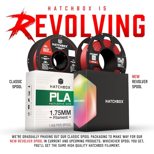 HATCHBOX Matte PLA 3D Printer Filament, Dimensional Accuracy +/- 0.03 mm, 1 kg Spool, 1.75 mm, Lemon Yellow