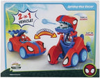 MARVEL Spidey and His Amazing Friends Spidey-Rex Racer - 8-Inch Vehicle with Sounds That Transforms from Vehicle Into Dinosaur
