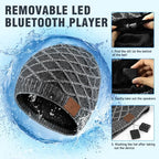 Bluetooth Beanie for Men, Wireless Headphones for Bluetooth Hat, Winter Knit Music Hat, Unique Tech Gifts Stocking Stuffer