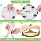 Flea Traps for Inside Your Home,New 2023 Flea Light Trap for Indoor with Light Refills and Sticky Pads,Indoor Electronic Flea Killer for House,Family and Pet Friendly Sticky Flea Trap(2 Pack)