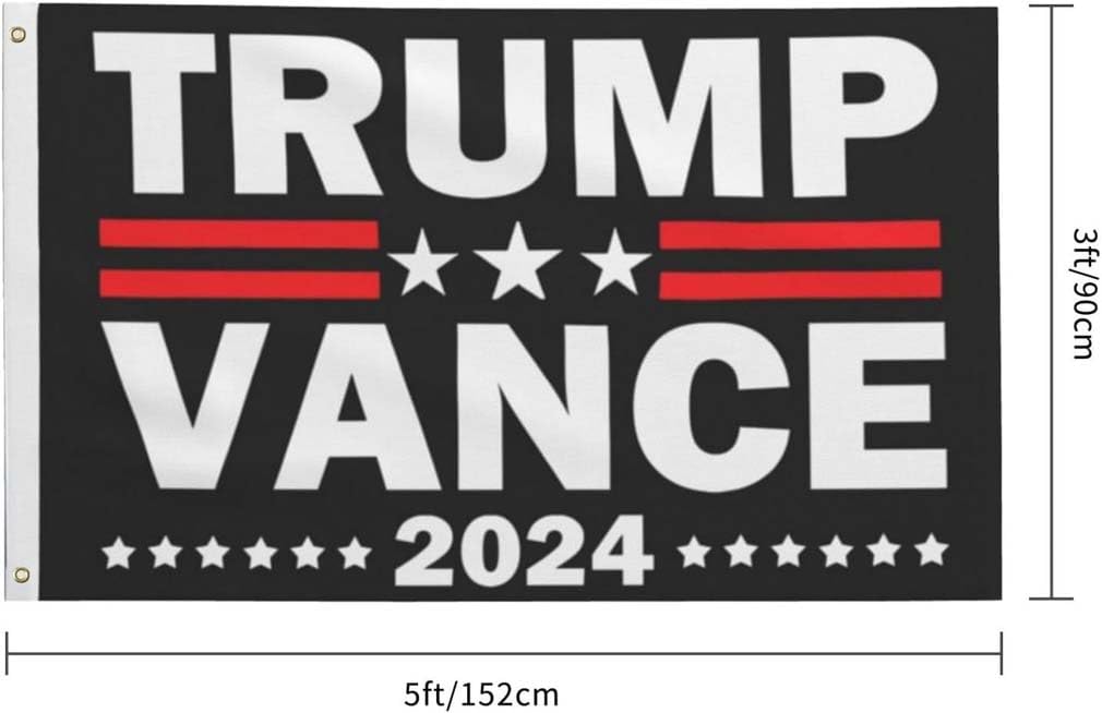 Trump Vance 2024 Flag 3x5 Double Stitched and 2 Brass Grommets Banner for Outdoor Indoor Yard Room Wall Decor Tapestry Hanging Banner