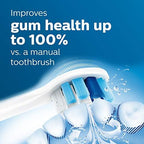 Philips Sonicare Optimal Gum Care Replacement Toothbrush Heads, HX9034/65, BrushSync™ Technology, White 4-pk