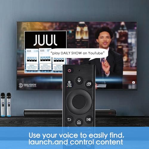 Replacement for Samsung Smart TV Voice Remote: Compatible with BN59-01385A(No Solarcell),for Most 2018 to 2023 Frame/Crystal/UHD/QLED/QLED/Curved 4K 8K TVs