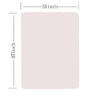 Thickest Chair Mat for Hardwood Floor - 1/8" Thick 47" X 35" Crystal Clear Chair Mat for Hard Floor, Can't be Used on Carpet Floor