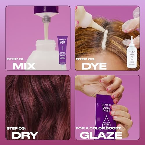 Clairol Bold & Bright Permanent Hair Dye, M5 Deepest Guava Hair Color, Pack of 1
