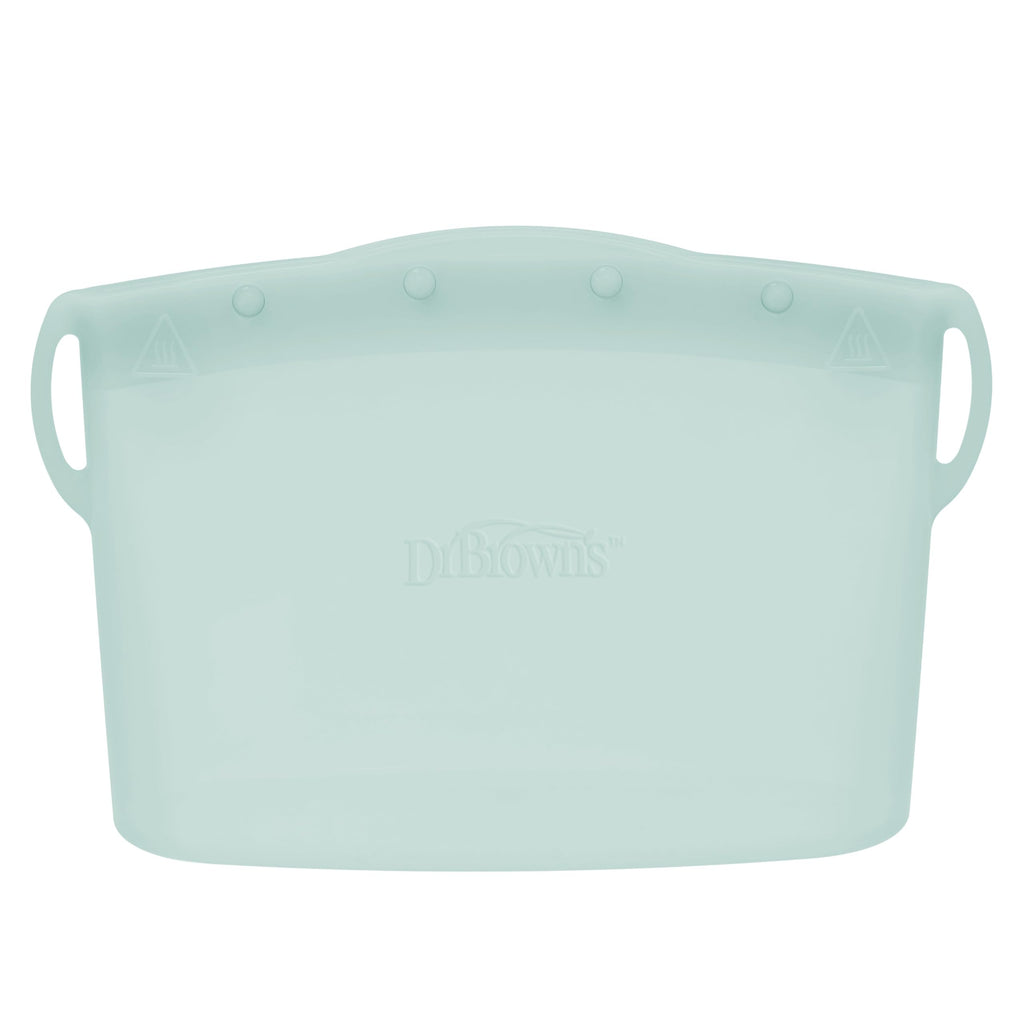 Dr. Brown's Microwave Steam Sterilizer Bag for Baby Bottles, Breast Pump Parts & Other Toddler Accessories, 100% Silicone, Reusable Sterilizing Bag