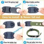 Silicone Holder for Galaxy smarttag2 (2023) for Dog Collar, Slim Rubber Waterproof Cover pet Necklace Accessories, Secure Durable case Compatible for Samsung tag 2 Tracker for cat(4 Pack)