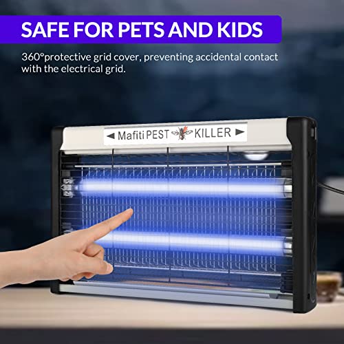 mafiti Bug Zapper Fly Traps Indoor Electric Mosquito Zapper Fly Killer Gnats Fruit Trap for Home Restaurants Kitchen Garden with 2 Replacement Bulbs