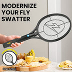 ZAP IT! Bug Zapper Rechargeable Bug Zapper Racket, 4,000 Volt, USB Charging Cable, 2 Pack