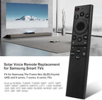 BN59-01385A Solar Voice Remote for Samsung Smart Remote Replacement with Bluetooth Rechargeable Solar Cell Fit for Samsung TV Remote Control for Frame Neo LED Smart Ultra HD TV
