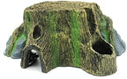 JIHAQUA Resin Large Turtle Tank Accessories Reptile Hideouts Cave Habitat Decor for Gecko Leopard Lizards Toad