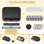 Key Finder Stick on Remote Finder Beeper 6 Pack RF Wireless TV Remote Control Finder, Key Finders Locator with Sound That Make Noise 90 dB Loud Beep Item Finder, Remote Tracker with Sound for Phone