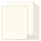100 Sheets Cream Cardstock 8.5 x 11 Ivory Paper, Goefun Off White Card Stock Printer Paper for Cards Making, Office Printing, Certificate