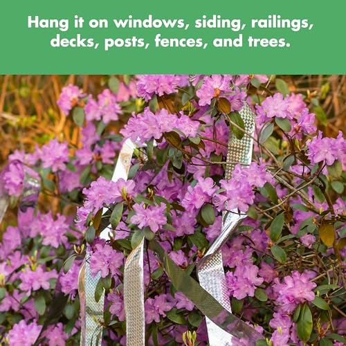 The Original Bird Repellent Scare Tape - Bird Deterrent Tape (Diamond) - Scare Birds Away - Geese, Pigeon, Duck, Woodpecker - 147 Feet x 2-Inch Deterrent - Bird Blinder