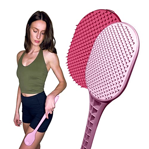 The Ultimate Back Scratcher, Scalp Massager, Back Massager, & Exfoliator - Large Scratch Surface, an All Body Back Scratcher That Gives a Deep Soothing Scratch (Pink)