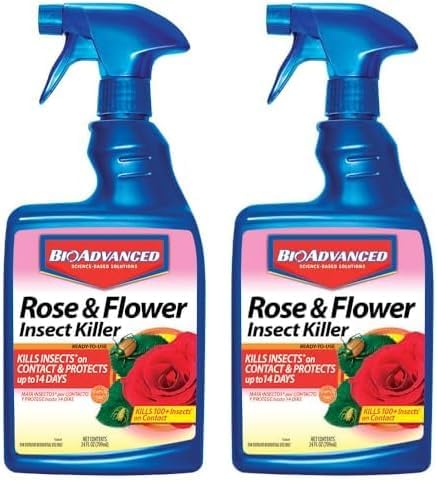 BioAdvanced Rose and Flower Insect Killer, Ready-to-Use, 24 oz (Pack of 2)