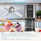 Replacement Stainless Steel Paddle Blade Compatible with Ninja Creami NC300 Series Ice Cream Makers, Mixing Parts for Ninja NC299AMZ, NC301, CN305A, CN301CO Ice Creami accessories
