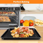 Air Fryer Grill Pan for Ninja Foodi DT251 DT201 DT200 Digital Air Fryer Countertop Oven, 13.6 * 11.6'' Air Fryer Grill Plate Crisper Plate Rack Accessories Replacement Parts Tray,Dishwasher Safe