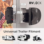 RVLOCK V4 RV Door Lock Keyless Entry Keypad, Durable Camper Door Latch, and Premium RV Lock Replacement with Patented Security Technology