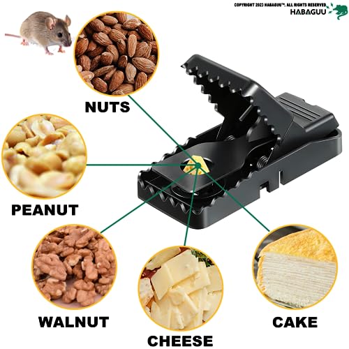 Large Rat Traps, Excellent Traps for Gophers, Mouse Traps Indoor Outdoor, Snap Traps That Work, Quick Effective Sanitary Safe, Snap Trap for Trapping Against Mouse, Chipmunk
