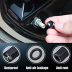 TACTILIAN Car Tire Valve Stem Caps for Tesla Model 3, S, X, Y Accessories (4 Pack) Leakproof Aluminum Tire Valve Caps with Rubber O-Rings Compatible with Tesla Model Y Accessories 2023