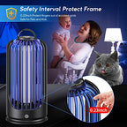 Bug Zapper for Indoor Outdoor, Rechargeable Mosquito Zapper with 3600V High Powered, Electric Pest Control Insect Fly Zapper Can Attract Gnats, Mosquitoes, Flies, Moths for Home, Patio (Purple)