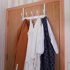 Encozy Over The Door Hooks,Coat Rack for Hanging Clothes Hat Towel (Heavy Duty White 2pcs)
