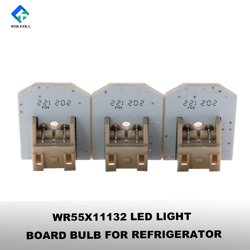 KOLEOLL WR55X11132 WR55X25754 WR55X26486 Refrigerator Led Light Compatible With GE Refrigerator (3pack)
