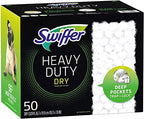Swiffer Heavy Duty Dry Sweeping Cloths, 50ct (Pack of 2), White