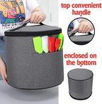 Luxja Dust Cover Compatible with 6 Quart Instant Pot (Enclosed on the Bottom), Zipper Closure Cover Compatible with 6 Quart Instant Pot (with Accessories Pockets, Patent Design), Gray (Medium)