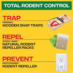 Victor Scent-Away Mouse Repellent Pouches with Peppermint Oil - Natural Rodent Repeller for Indoor and Outdoor Use, 10 Pack M805B-2SR