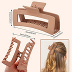 4 Pack 5 Inch Extra Large Claw Clips for Thick Hair, Matte Non-slip Big Claw Clips for Long Hair, Jumbo Claw Clips Hair Accessories for Women and Girls