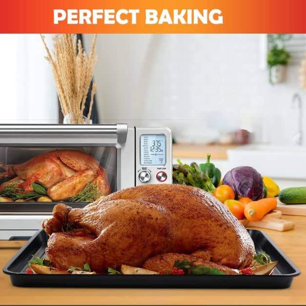 11" × 11" Baking Pan for The Smart Oven BOV800XL, Replacement Breville Toaster Oven Pans Fit Smart Oven Pro BOV810BSS, Smart Oven Pro BOV845BSS and The Smart Oven Air BOV900BSS