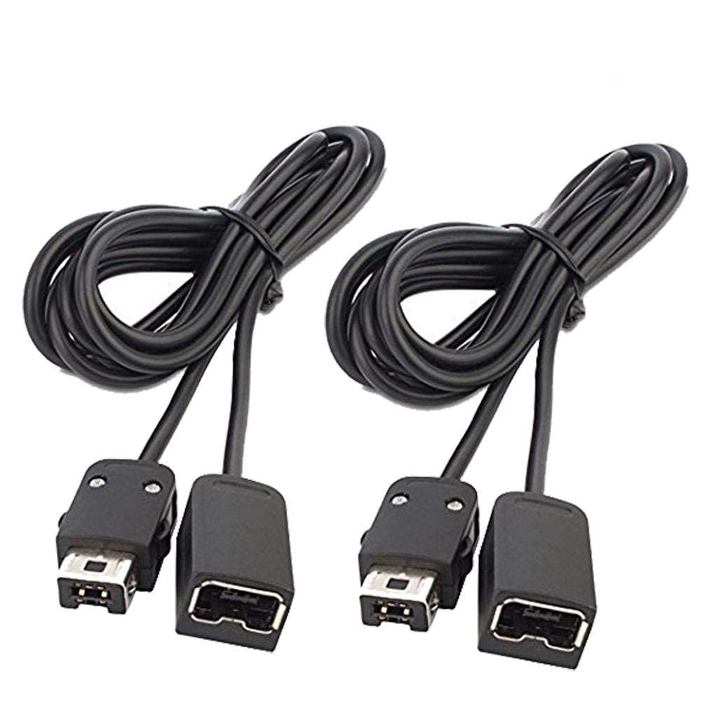 NES Classic Controller Extension Cable 3M / 10ft (2-Pack), SNES Extension Power Cord Compatibility Nintendo SNES Classic Edition Controller (2017) and Mini NES Classic Edition (2016), Wii, Wii U
