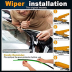 3 Wiper Blades Replacement for Ford Explorer 2011-2018 2019 2020 2021 2022 2023,Original Equipment Replacement Front and Rear Windshield Wiper Blade - Pinch Tab 26"/22"/11" (Set of 3)