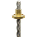 ReliaBot 200mm T8 T8x4 Tr8x4 Lead Screw and Brass Nut (Acme Thread, 2mm Pitch, 2 Start, 4mm Lead) for 3D Printer and CNC Machine Z Axis